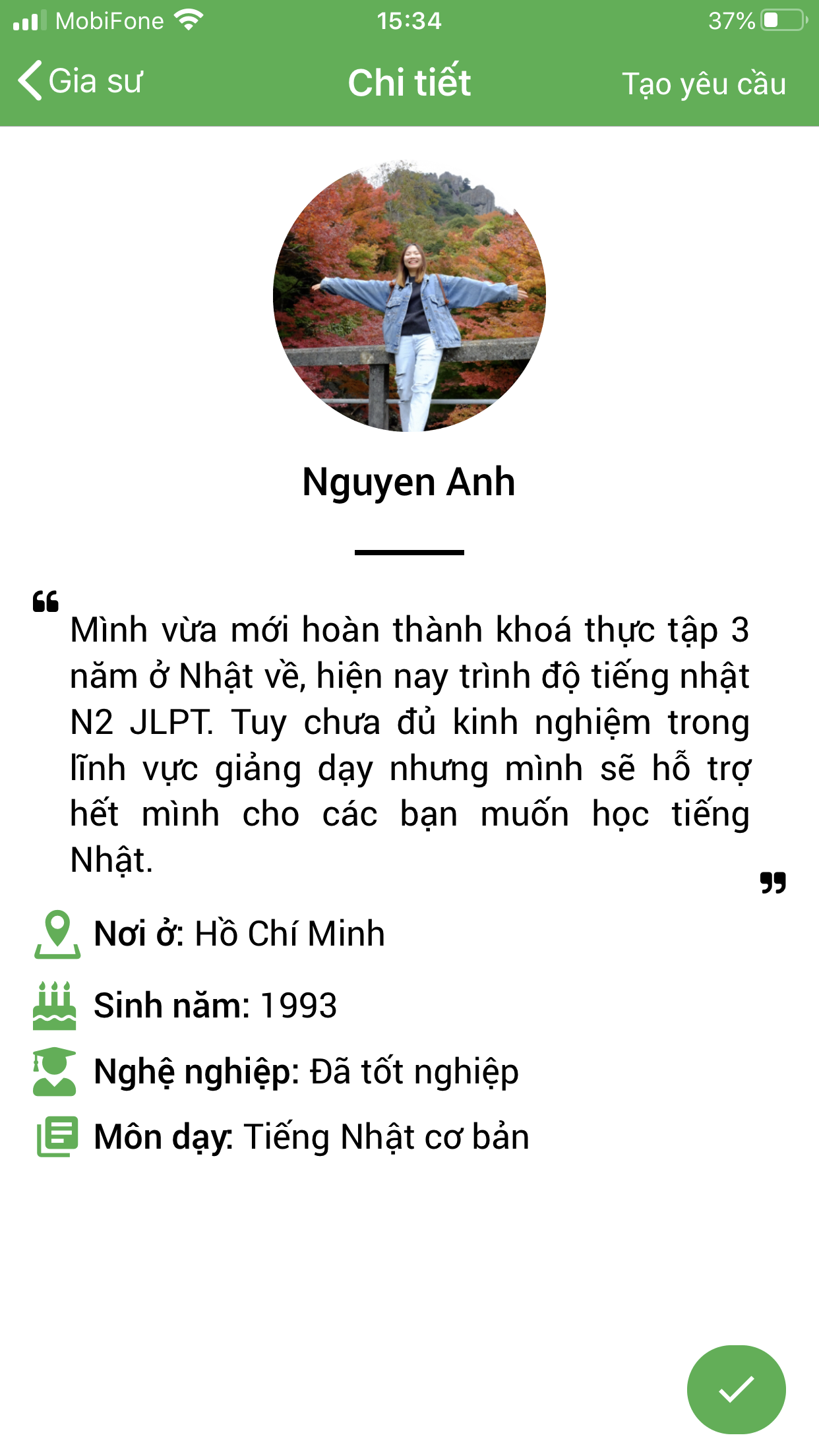 dạy kèm tiếng nhật